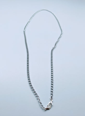 FACE MASK LANYARD - BFS - SILVER CHAIN