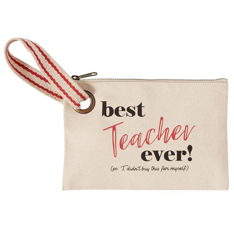 ZIPPER POUCH -MP- BEST TEACHER EVER